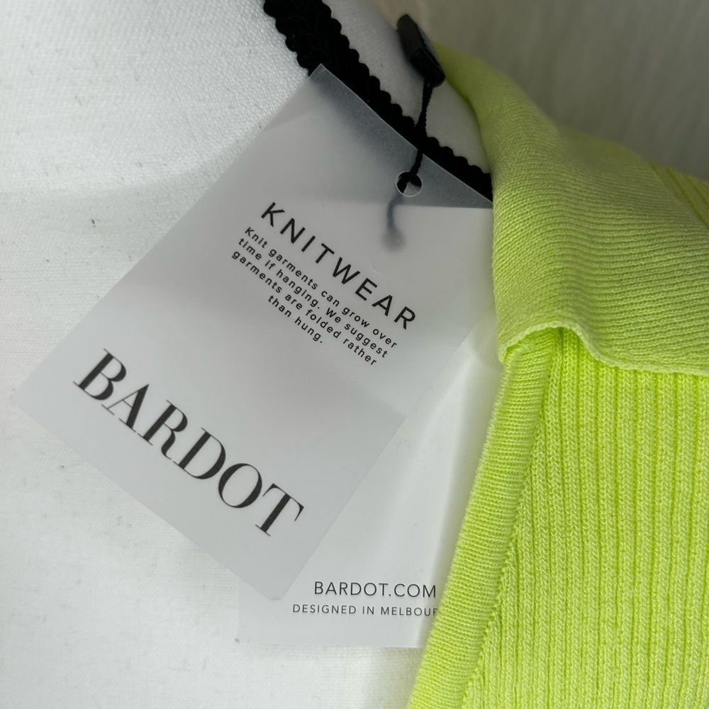 Bardot Green Plunge Neck Long Sleeve Bodycon Dress - Picture 3 of 5